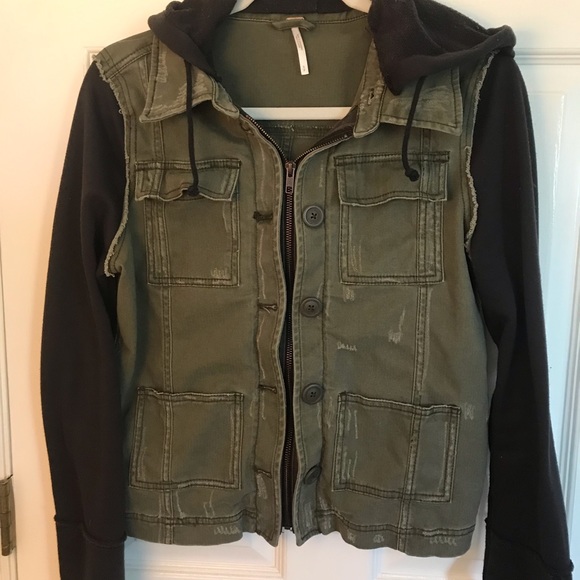 Free People Jackets & Blazers - Free People Camo Jacket